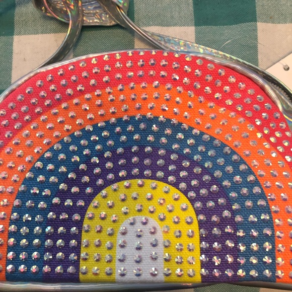 NWT Capelli NY Rainbow Purse w/ silver stud accent - Picture 2 of 8